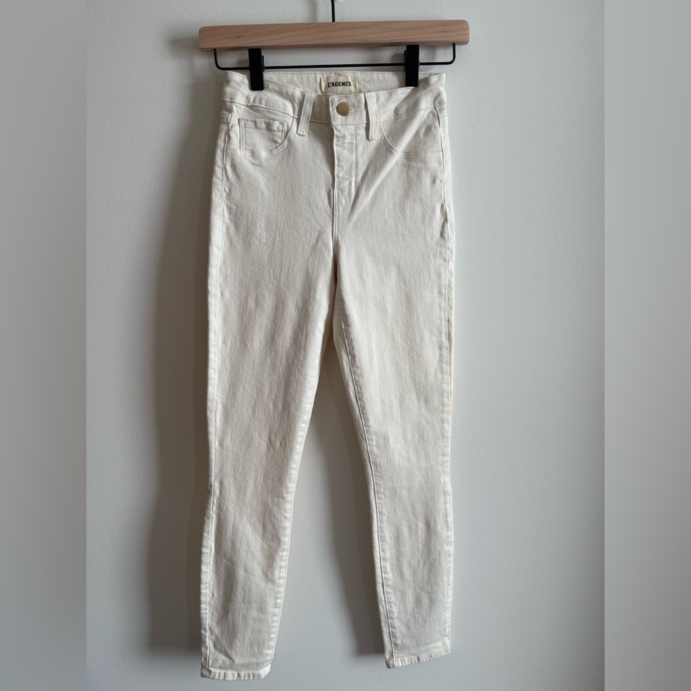 L’agence Women's Cream Jeans Size 24